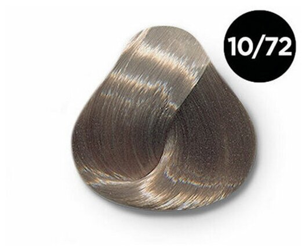 OLLIN SILK TOUCH 10/72 светлый блондин коричнево-фиолетовый 60мл Безаммиачный стойкий краситель для