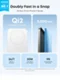 Ультратонкий внешний аккумулятор Anker Nano MagGo (A1665) 5000 мАч, 20W, MagSafe, Qi2, белый