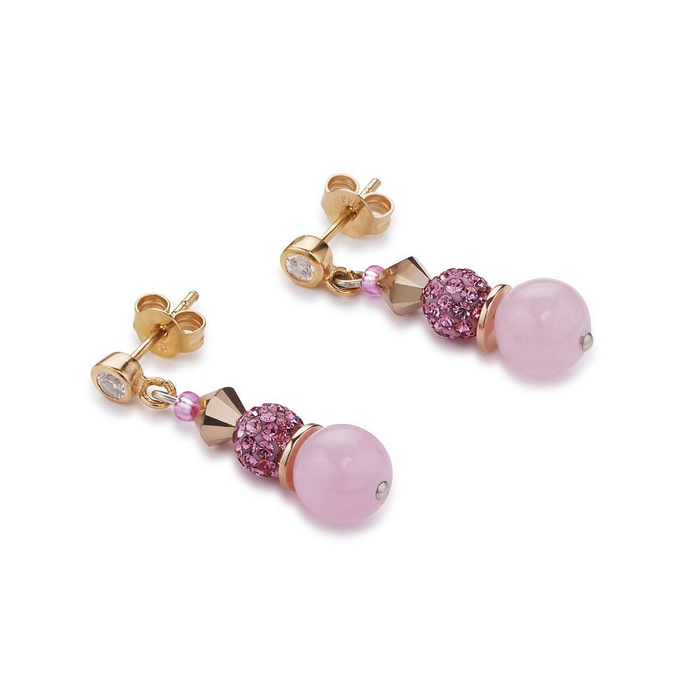 Серьги Coeur de Lion 4864/21-1520 цвет розовый