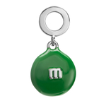 Шарм конфета M&M, silver