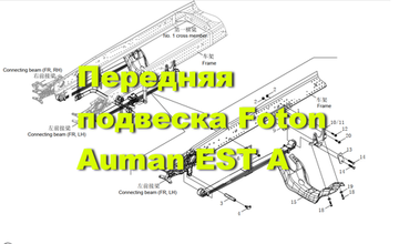 Передняя подвеска Foton EST A