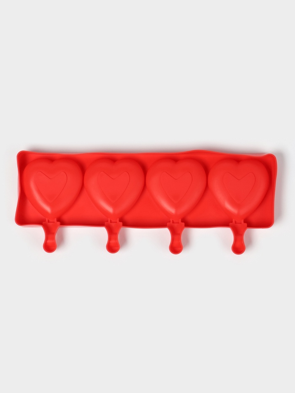 Силиконовая форма для мороженого "Сердца" 37*15см