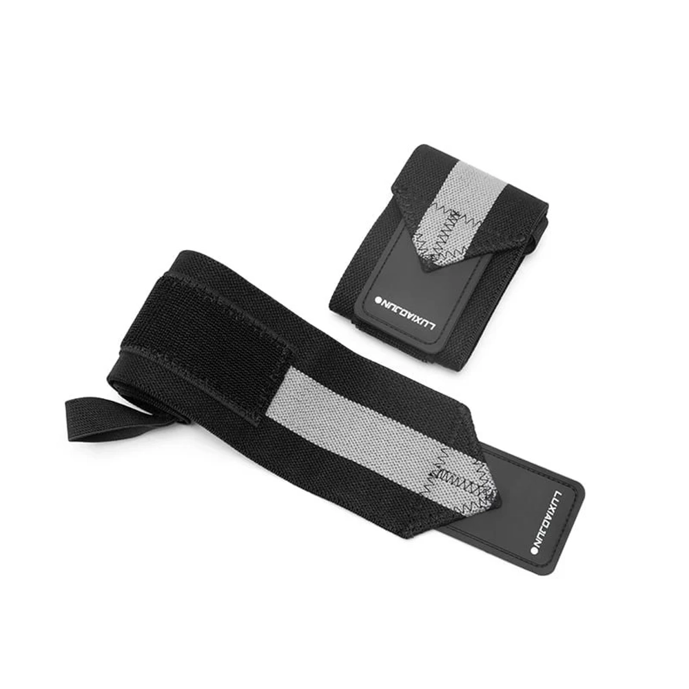 Бинты кистевые - страпы для запястья LUXIAOJUN W80 Wrist Wraps (Черно-Серые)