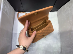 Chane1 Coco Handle Bag 19 cm