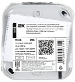 TORS Выключатель кнопочный 10А IP55 TS110 графит IEK