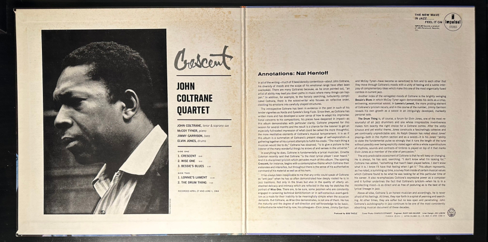 John Coltrane Quartet – Crescent (Япония 1976г.)