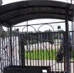 Мангал лоза большой с крышей без плиты