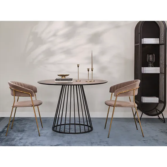 Стол Tyra, Ø110 см, черный