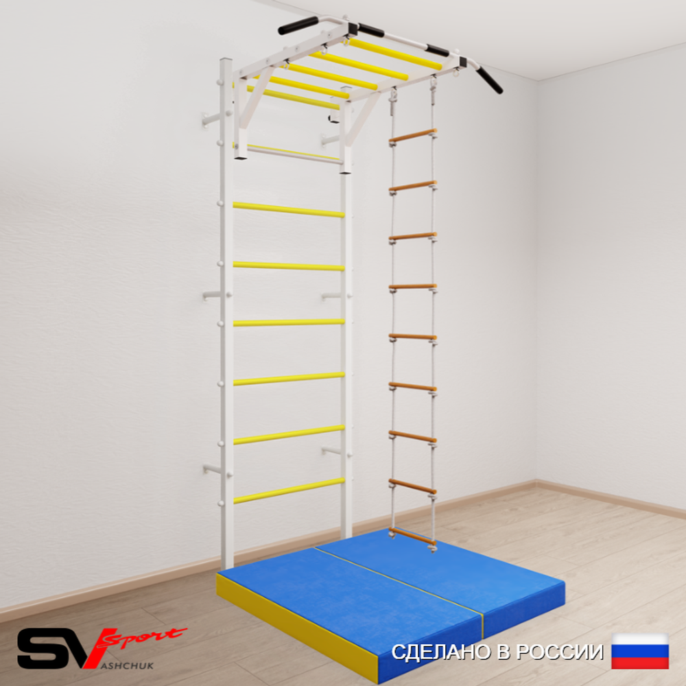 Шведская стенка Sv Sport 5314 (Турник рукоход/Лестница/Мат 1м)