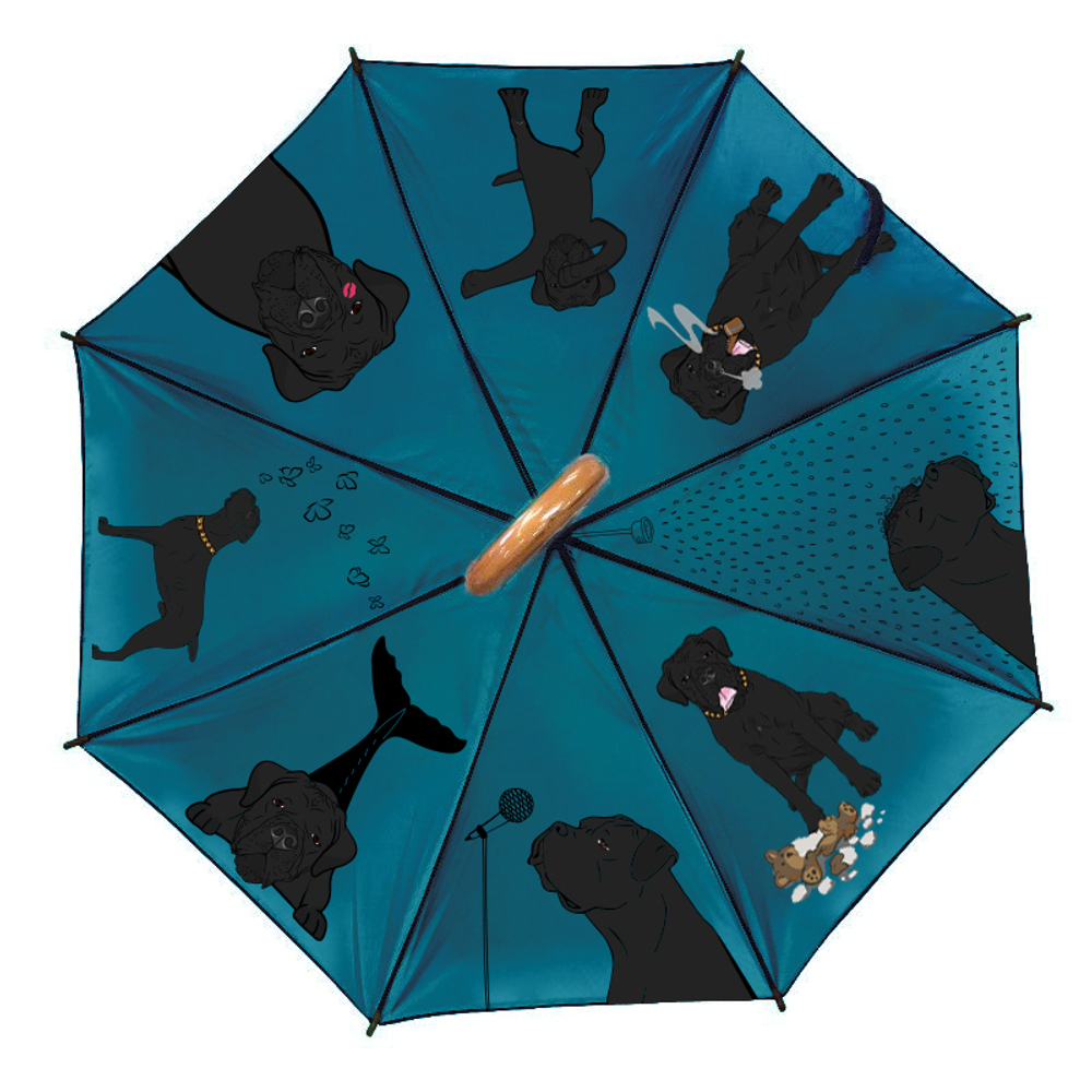 Зонт "Веселые Кане Корсо"