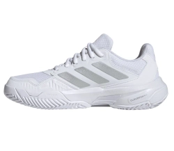 Женские Кроссовки теннисные Adidas CourtJam Control 3 W - cloud white/silver metallic/frozen purple