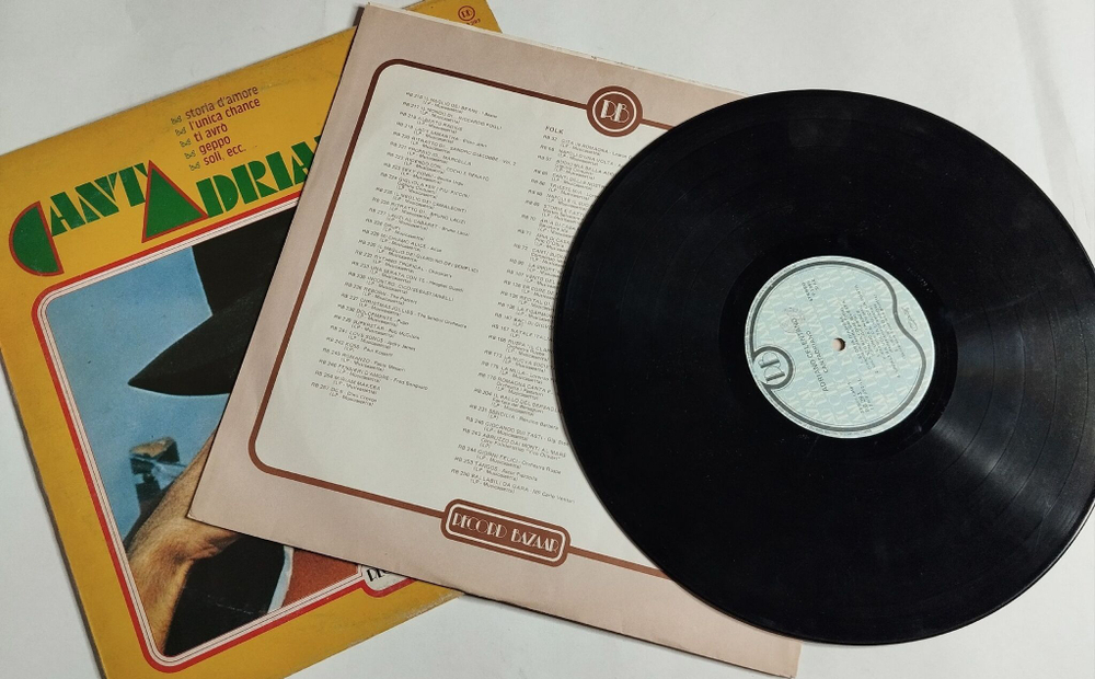 Винтажная виниловая пластинка LP Adriano Celentano Cantadriano (Italy 1980)