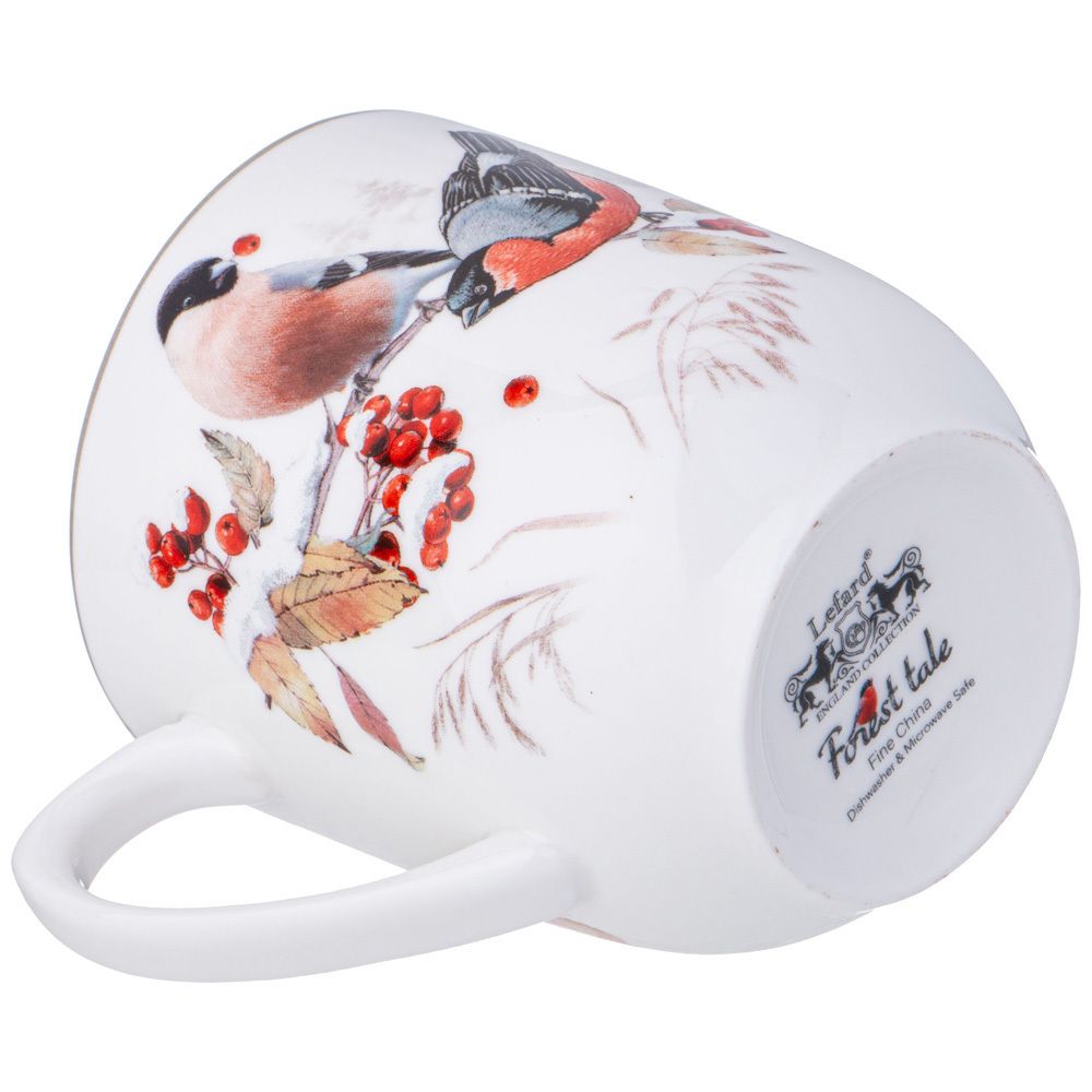 КРУЖКА LEFARD "ЛЕСНАЯ СКАЗКА" СНЕГИРИ 380 МЛ (КОР=36ШТ.)