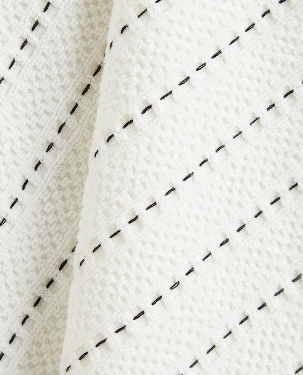 ZARA HOME КУХОННОЕ ПОЛОТЕНЦЕ ИЗ ХЛОПКА, БЕЛЫЙ