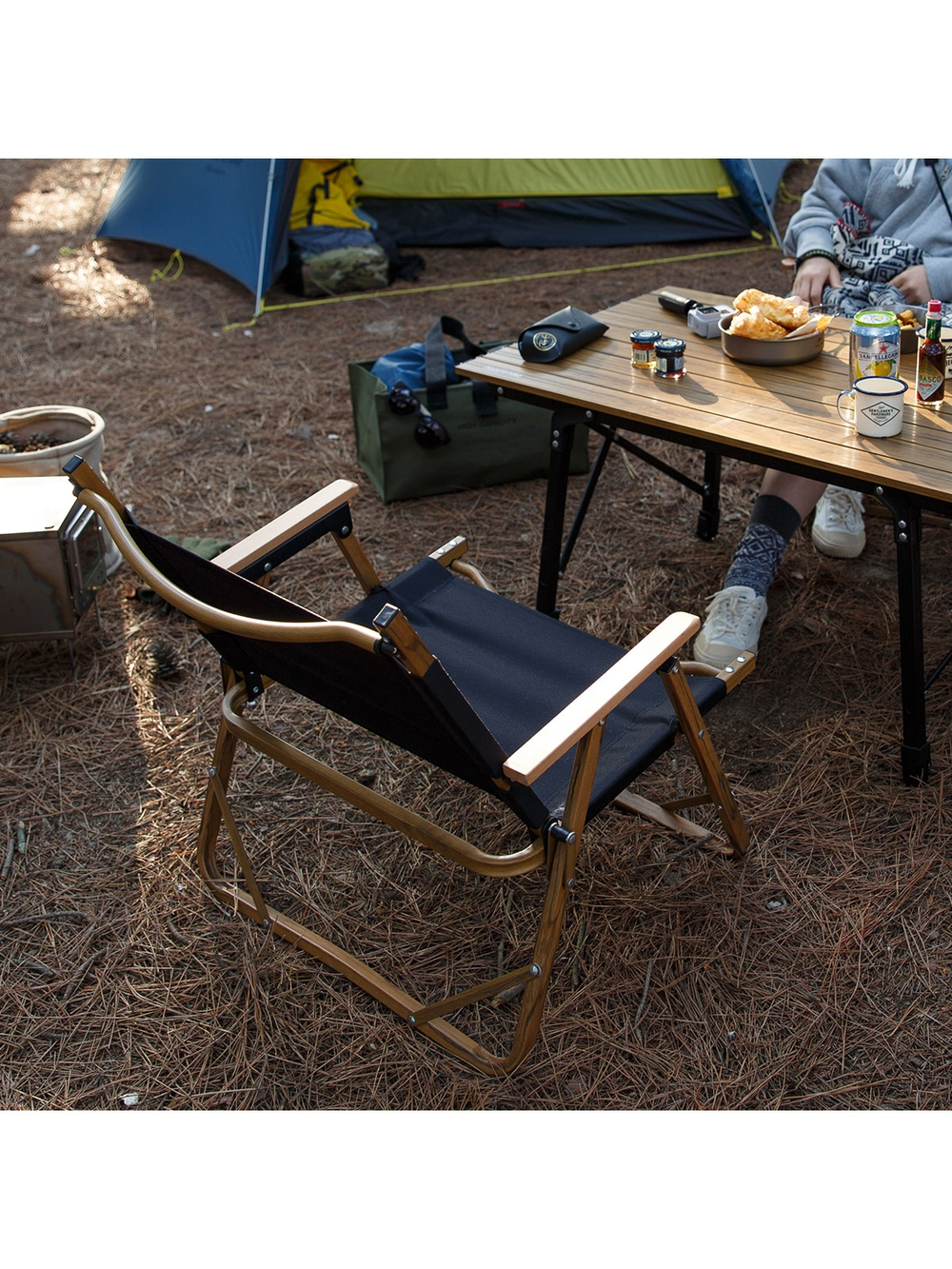 Стул Naturehike MW02 NH19Y002-D складной черный, 6927595760789