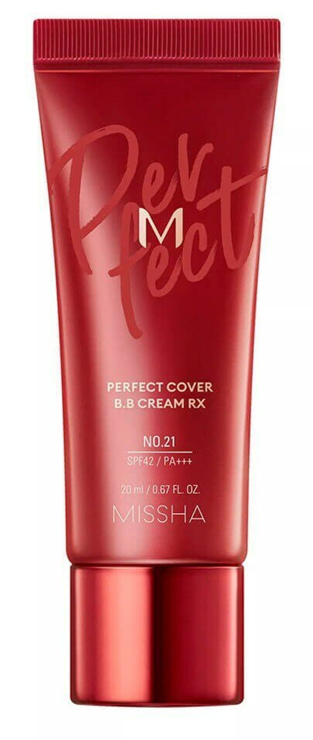 Крем ВВ для коррекции тона лица MISSHA Perfect Cover BB Cream оттенок №21, 20мл.