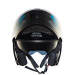 Шлем интеграл Royal Enfield, цвет - черно-синий, размер - L (600 мм), арт. RRGHEP000570 (HESS22014GLOSS BLACK & BLUE)