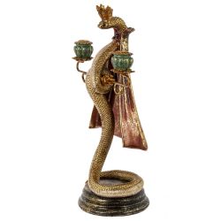 GAEM Подсвечник "Змея", D свечи 2,5 см, L28 W20 H49 см