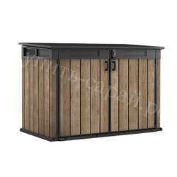 Уличный ящик пластиковый Keter Horizontal Narrow ashwood 2020 л