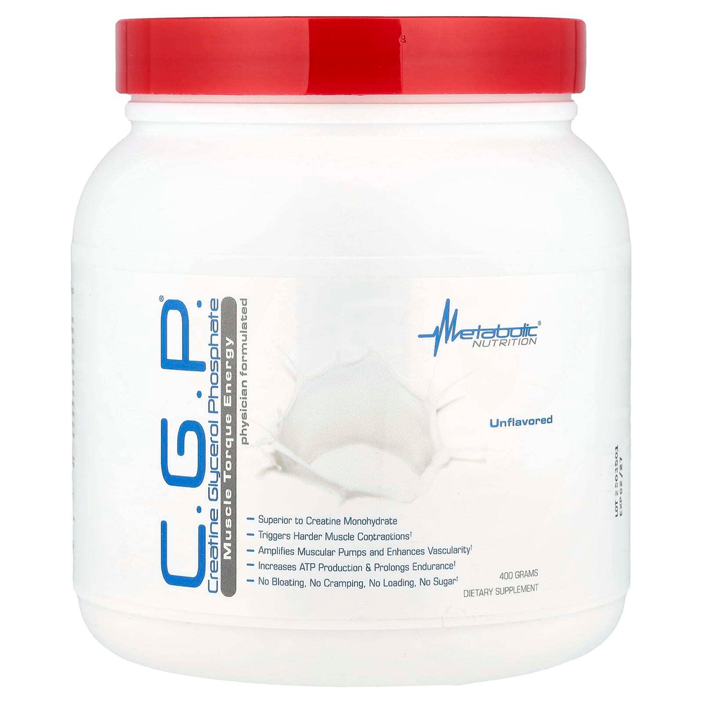 Metabolic Nutrition, CGP®, без добавок, 400 г