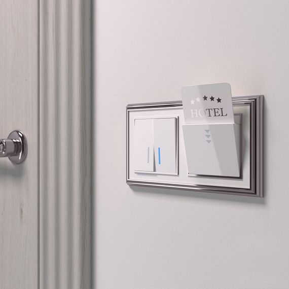 Выключатель двухклавишный с подсветкой Werkel белый W1120101 4690389155208