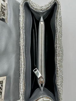 Сумка Saint Laurent Loulou Small crystal shoulder bag