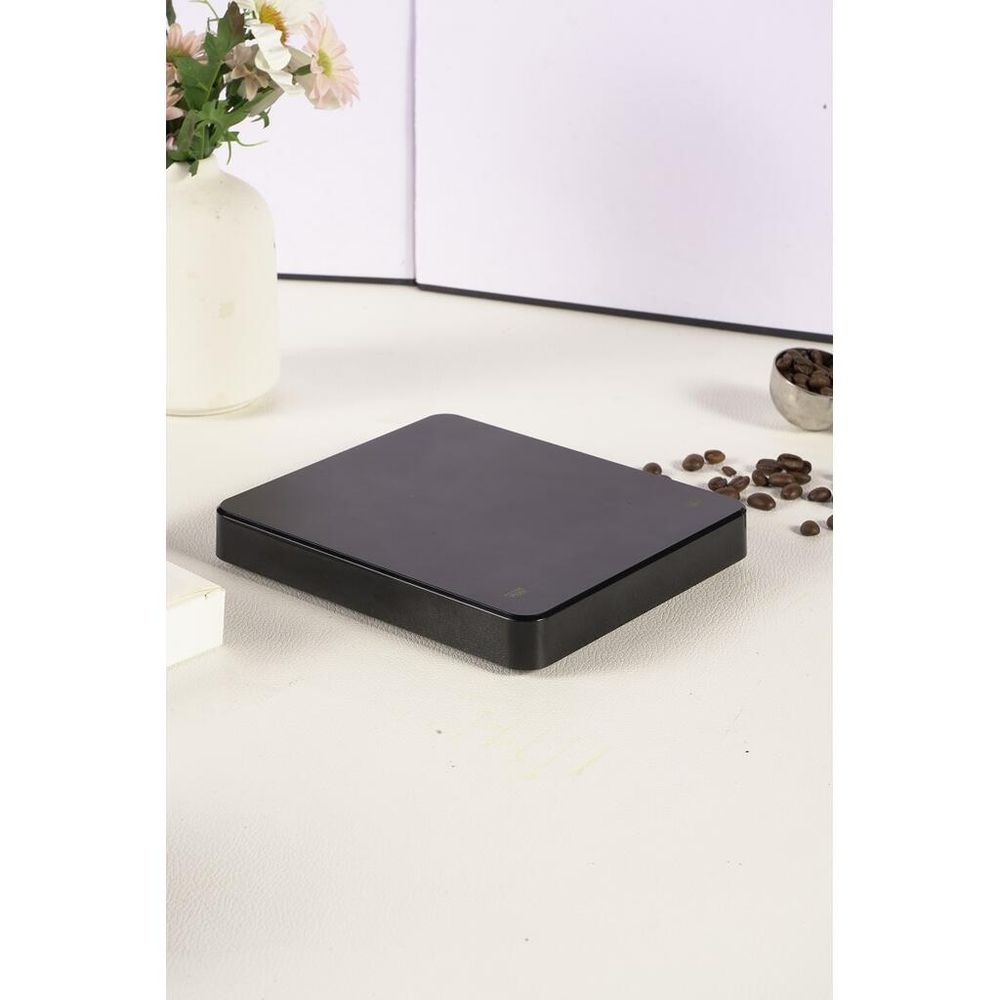 Весы кофейные портативные черные 0,1-3000гр USB зарядка P.L. Barbossa