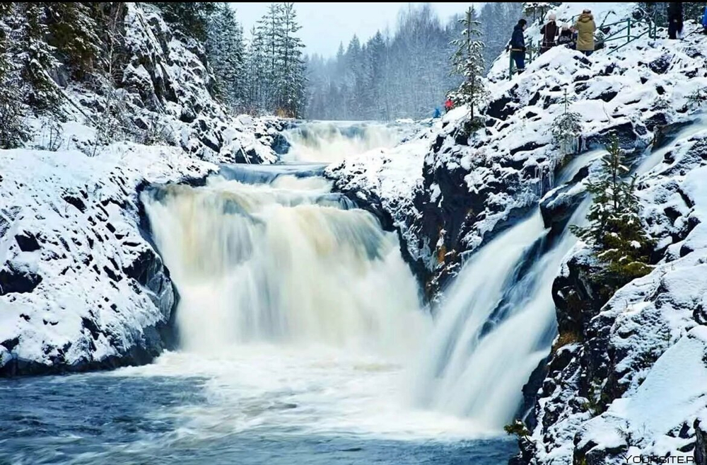 Чудеса природы России. Водопад Кивач.