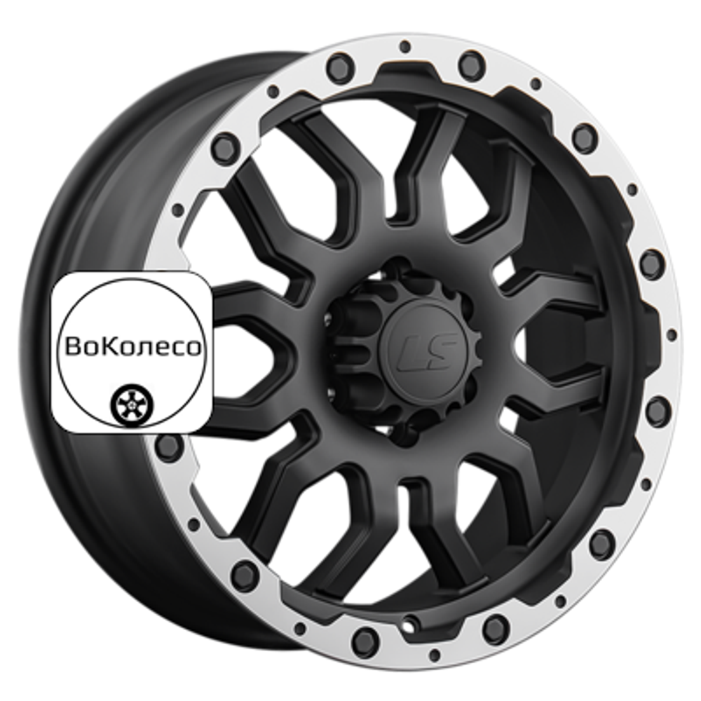 7,5x17/6x114,3 ET40 D66,1 1285 MBL (конус, Колпак+лого) LS