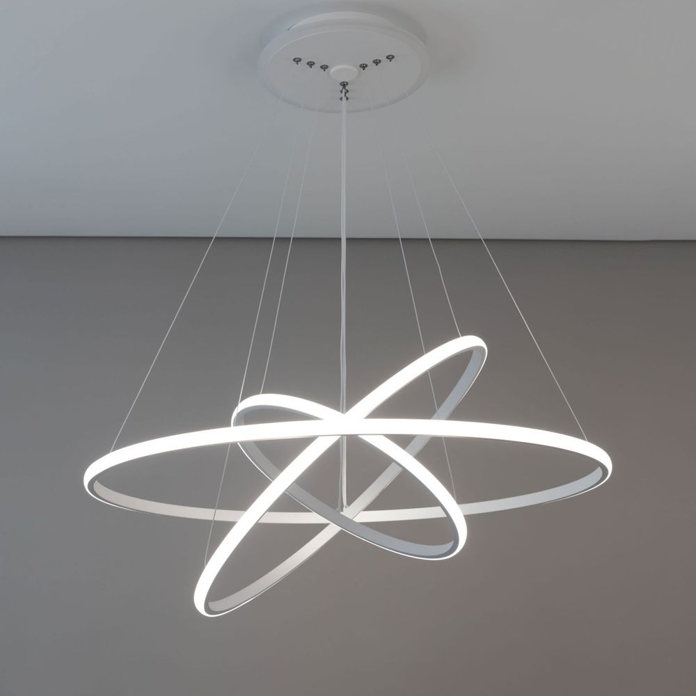 Citilux Неон Смарт CL731A090E RGB Умная подвесная люстра Белая