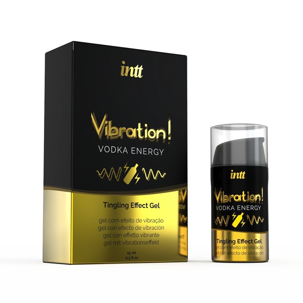 VIB0003 / Жидкий интимный гель с эффектом вибрации Vodka, 15мл