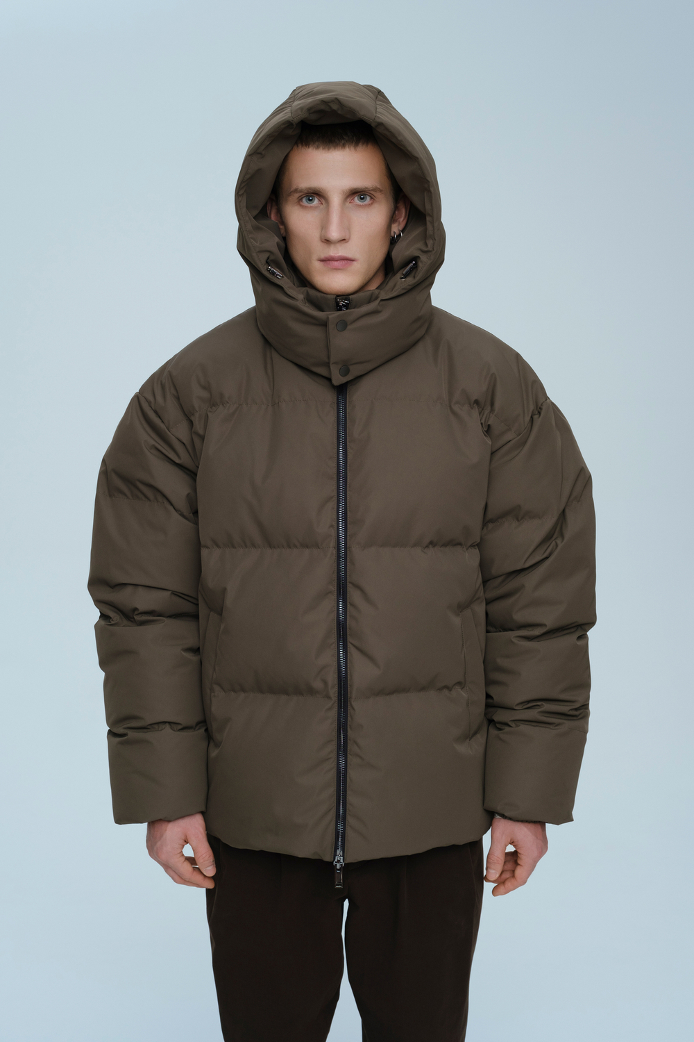 Пуховик с капюшоном | brown