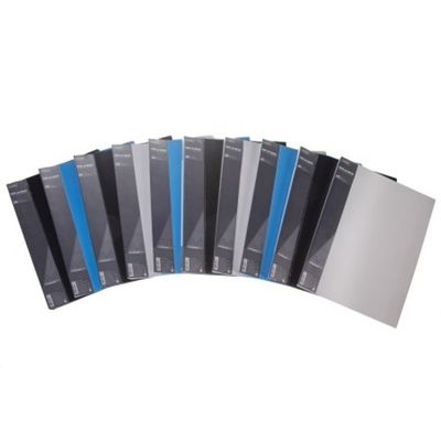 Папка Пластиковая Hatber 20 вкладышей А4ф корешок 14 мм STANDARD Ассорти