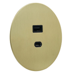 USB розетка (тип A+C), золото, Salvador, EU040112
