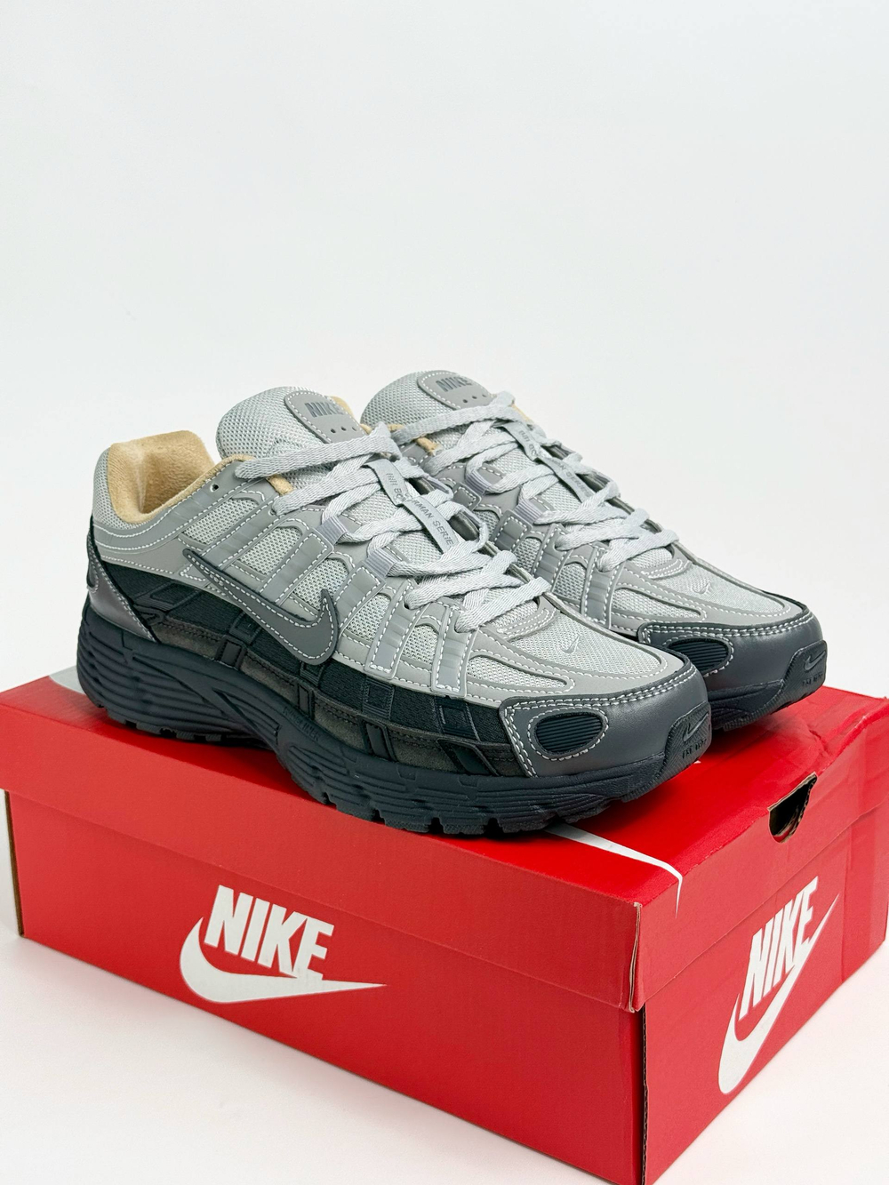 Кроссовки Nike P-6000 #B132 (сер.)