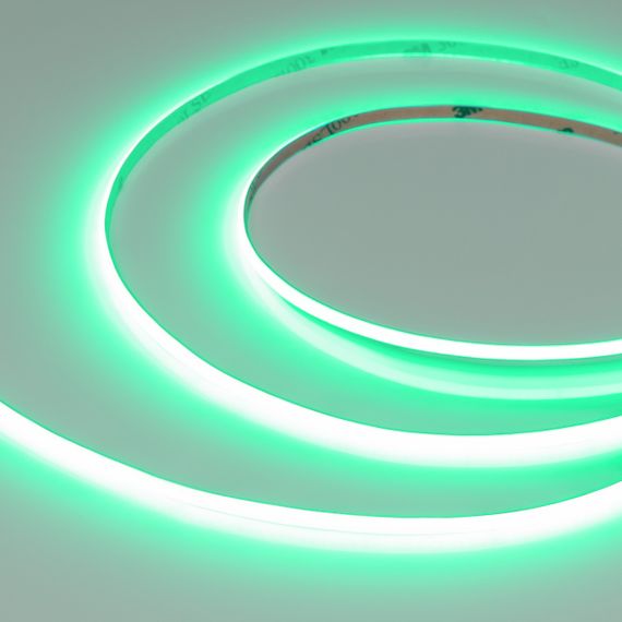 Светодиодная лента COB-X480-4mm 24V Green (4 W/m, IP20, 5m) Arlight 046906
