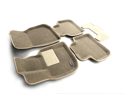 Коврики салона для BMW X3 (G01)/ X4 (G02) (2017-) Euromat 3D Business бежевые. Арт. EMC3D-001222T