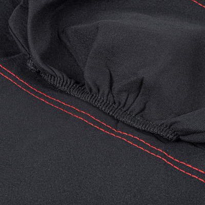 Чехлы на сиденья (рубашка) с подголовниками, черный с красной строчкой 8 пр. ARNEZI A0508006