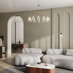 Подвесная люстра Eurosvet  201002/12 латунь Smart