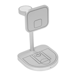 Зарядная станция MagSafe Magssory Basketball для iPhone, Apple Watch и AirPods (Qi2) Беспроводная зарядка: Qi 15 Вт, Qi 5 Вт, магнитное крепление для быстрой зарядки Apple Watch (Qi 5 Вт). Проводная зарядка: нет. Сертификация Qi2. Есть LED-индикация