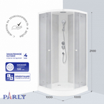 Душевая кабина PARLY EF1031 (100х100х210)