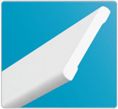 Наличник 40мм "ИД" 2,2м Белый плоский вспен. ПВХ