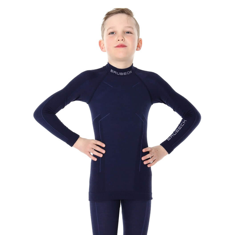 Термобелье для мальчиков Brubeck футболка с дл. рукавом шерсть мериноса ACTIVE WOOL