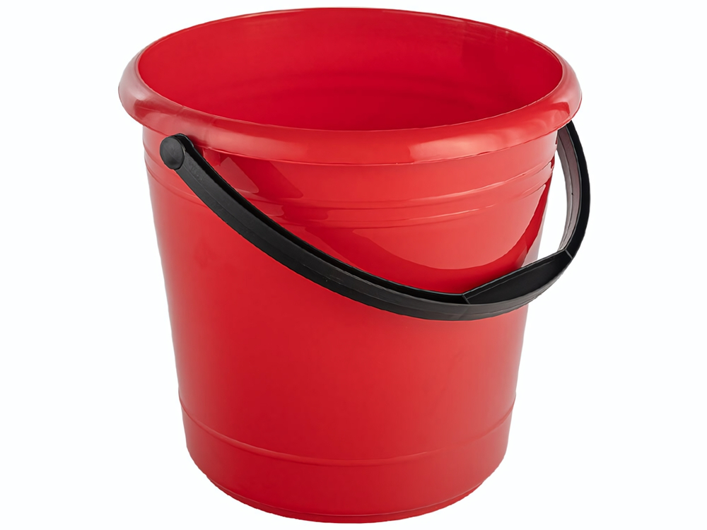 Ведро 15л "Элластик", цвет красный