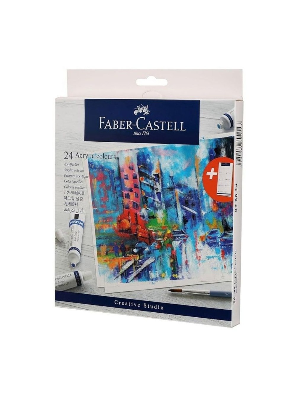 "Faber-Castell" Акриловые Краски, Набор из 24 штук по 9 мл