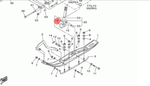Подушка лыжи для снегоходов Yamaha 8CR237431000