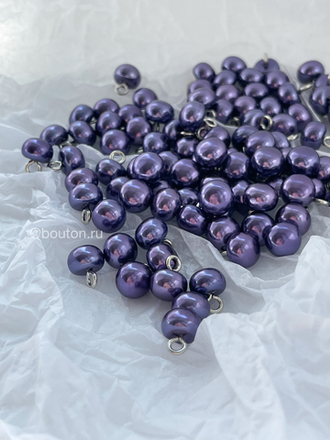 Пуговицы Жемчужные10 сине-фиолетовые