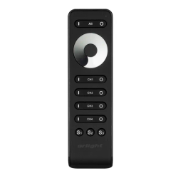 Пульт SMART-R33-DIM Black (4 канала, 2.4G) (Arlight, IP20 Пластик, 5 лет) 032941