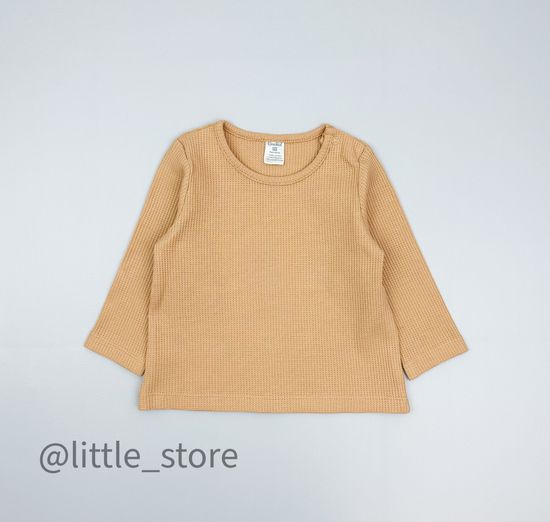 Лонгслив из вафельного полотна, Итальянский песок