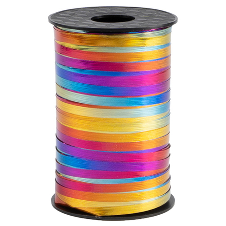 Лента полипропиленовая (0,5 см*250 м) Радужный, Голография, 1 шт.